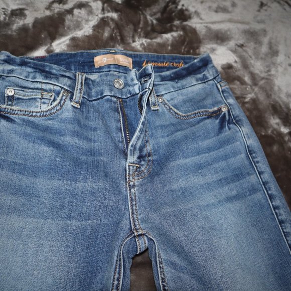 7 For All Mankind Kimmie Crop Jeans, Size 27 - Picture 3 of 4